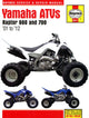 Book cover of: Yamaha Raptor 660 & 700 ATVs (01 - 12) Haynes Repair Manual. By: Haynes