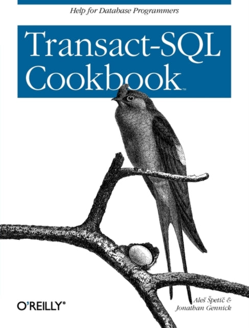 Book cover of: Transact-SQL Cookbook. By: Aleš Špetič