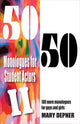 Book cover of: 50/50 Monologues for Student Actors II. By: Mary Depner