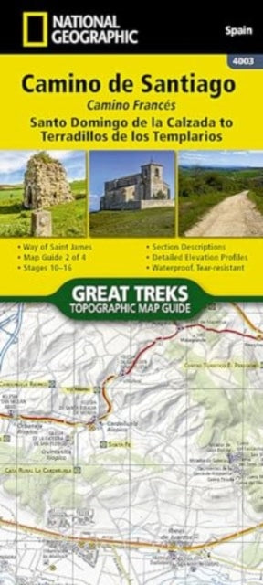 Book cover of: Camino de Santiago - Camino Frances Map 2 of 4