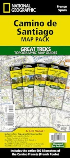 Book cover of: Camino de Santiago Map Map Pack Bundle