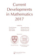 Book cover of: Current Developments in Mathematics, 2017. By: David Jerison