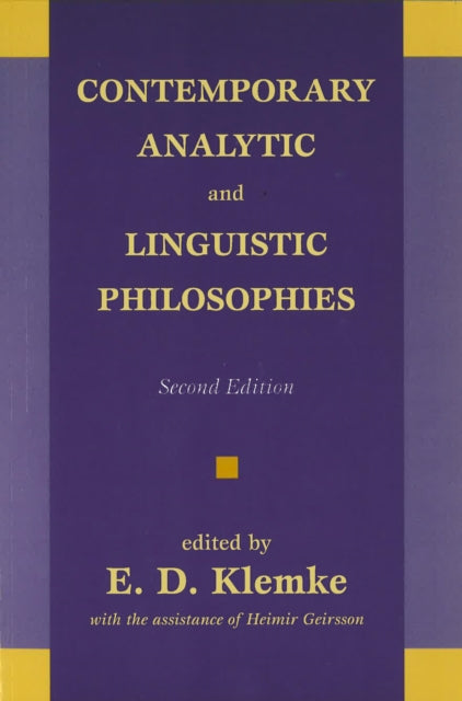 Book cover of: Contemporary Analytic and Linguistic Philosophies