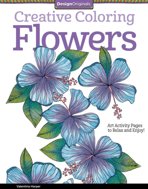 Book cover of: Creative Coloring Flowers. By: Valentina Harper