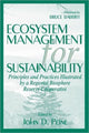 Book cover of: Ecosystem Management for Sustainability. By: John Peine