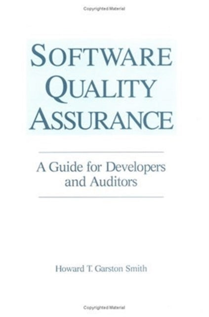 Book cover of: Software Quality Assurance