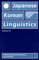 Book cover of: Japanese/Korean Linguistics, Volume 10