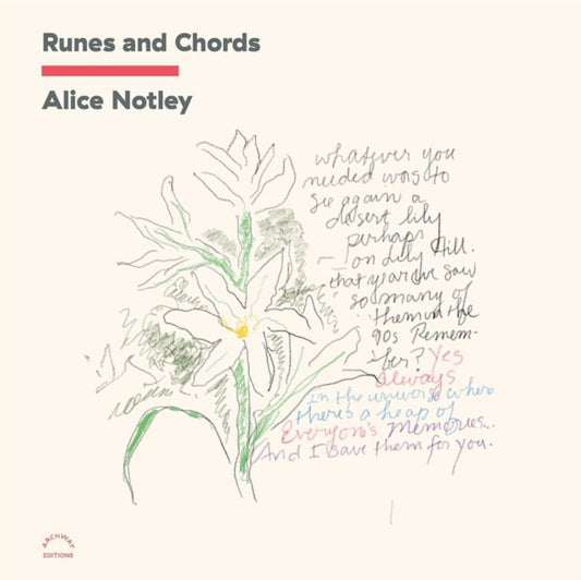 Book cover of: Runes and Chords. By: Alice Notley