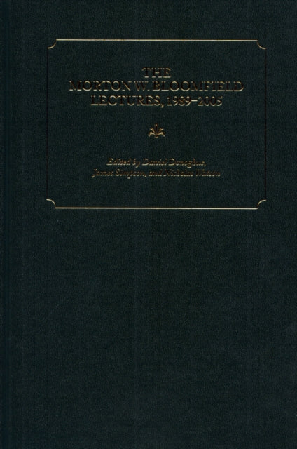 Book cover of: Morton W. Bloomfield Lectures, 1989-2005. By: Daniel Donoghue