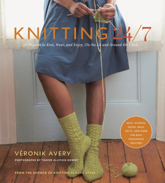 Book cover of: Knitting 24/7. By: Veronik Avery