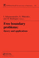 Book cover of: Free Boundary Problems. By: Ioannis Athanasopoulos