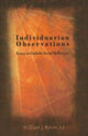 Book cover of: Individuarian Observations. By: Rev. William J. Byron, William J. Byron