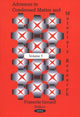 Book cover of: Advances in Condensed Matter & Materials Research. By: Francois Gerard