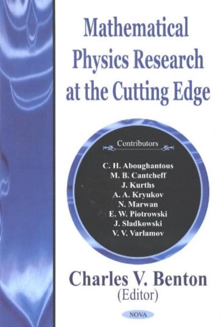 Book cover of: Mathematical Physics Research at the Cutting Edge. By: N. Marwan