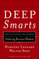 Book cover of: Deep Smarts. By: Dorothy Leonard