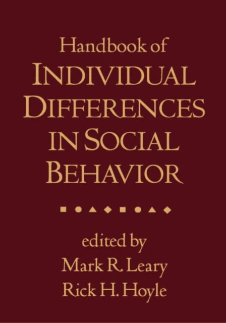 Book cover of: Handbook of Individual Differences in Social Behavior