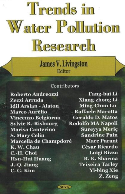 Book cover of: Trends in Water Pollution Research. By: James V. Livingston
