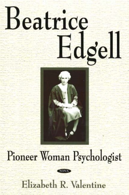 Book cover of: Beatrice Edgell. By: Elizabeth R. Valentine