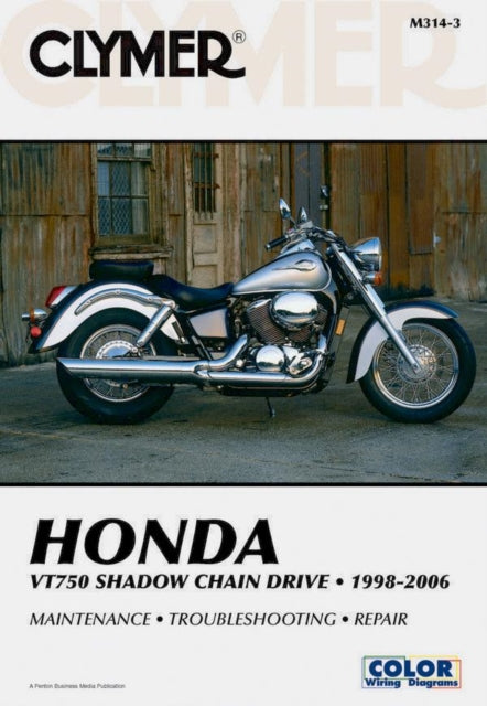 Book cover of: Honda VT750 Shadow Chain Drive Motorcycle (1998-2006) Service Repair Manual. By: Jay Bogart, James Grooms