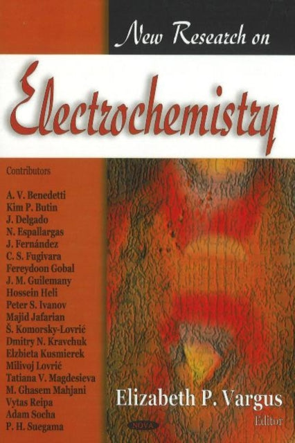 Book cover of: New Research on Electrochemistry. By: Elizabeth P. Vargus
