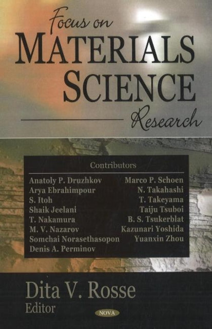 Book cover of: Focus on Materials Science Research. By: Dita V. Rosse