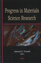 Book cover of: Progress in Materials Science Research. By: Antonio C. Venetti
