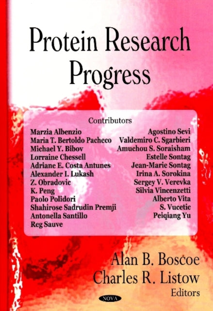 Book cover of: Protein Research Progress