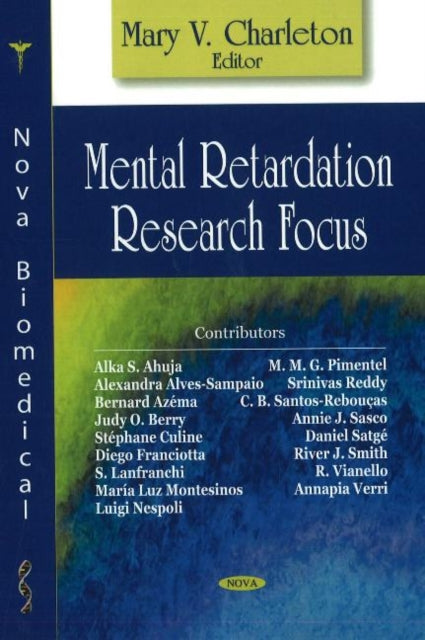 Book cover of: Mental Retardation Research Focus. By: Mary V. Charleton