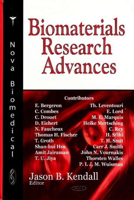 Book cover of: Biomaterials Research Advances
