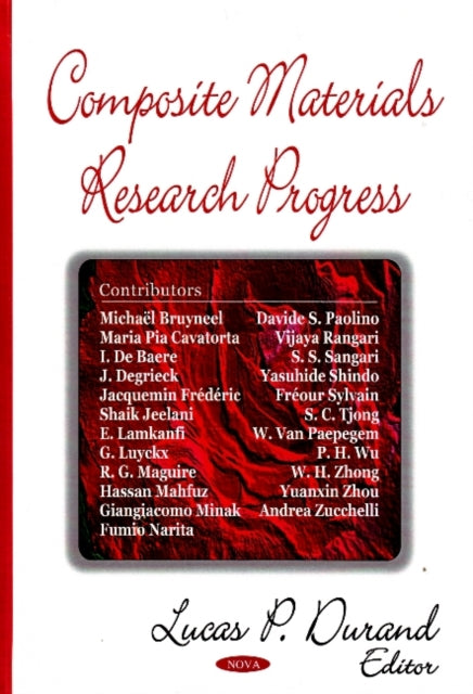 Book cover of: Composite Materials Research Progress