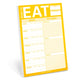 Knock Knock What to Eat Pad (Yellow) 9781601061539 Knock Knock