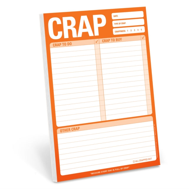 Book cover of: Knock Knock Crap Pad. By: Knock Knock