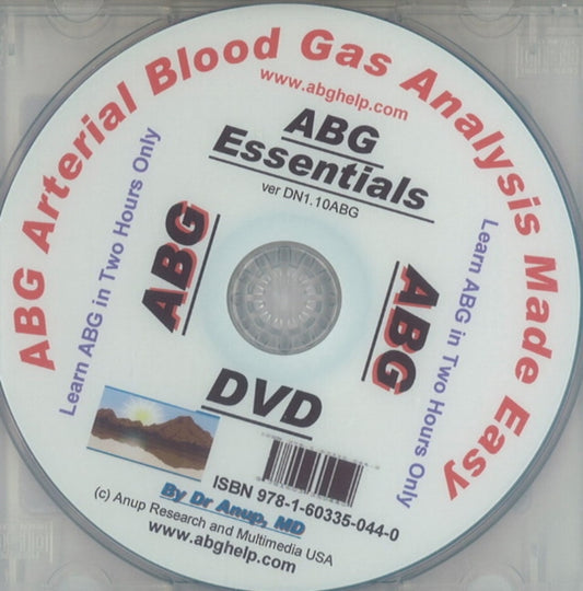 Book cover of: ABG -- Arterial Blood Gas Analysis Made Easy DVD
