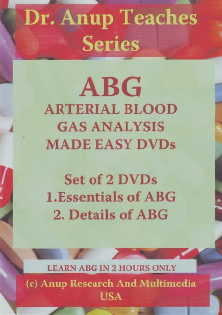 Book cover of: ABG -- Arterial Blood Gas Analysis Made Easy - 2 DVD Set (NTSC Format)