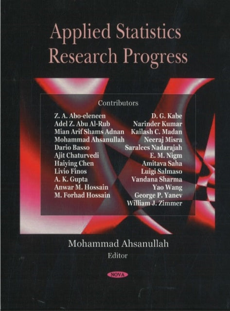 Book cover of: Applied Statistics Research Progress