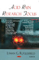Book cover of: Acid Rain Research Focus