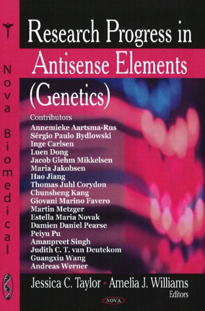 Book cover of: Research Progress in Antisense Elements (Genetics)