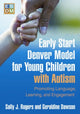 Book cover of: Early Start Denver Model for Young Children with Autism, First Edition. By: Sally J. Rogers