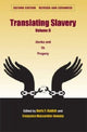 Book cover of: Translating Slavery v. 2; Ourika and Its Progeny. By: Doris Y. Kadish