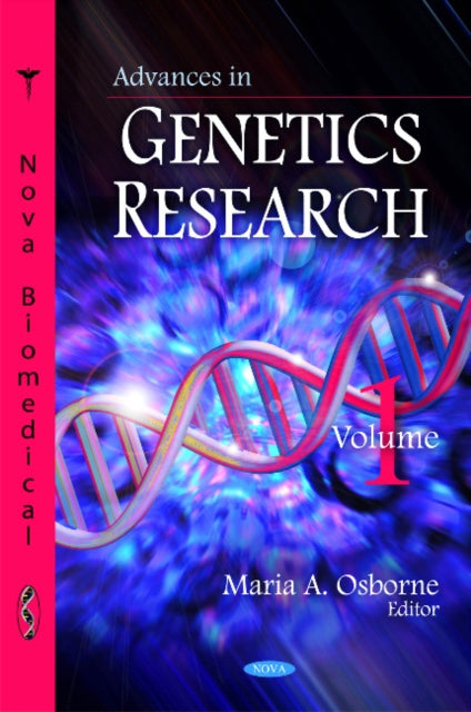 Book cover of: Advances in Genetics Research. By: Maria A. Osborne