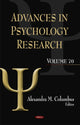 Book cover of: Advances in Psychology Research. By: Alexandra M. Columbus