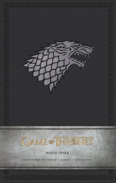 Book cover of: Game of Thrones: House Stark Hardcover Ruled Journal. By: HBO