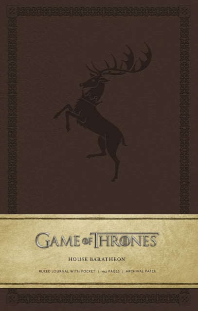 Book cover of: Game of Thrones: House Baratheon Hardcover Ruled Journal. By: HBO