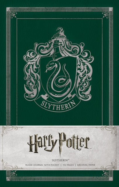 Book cover of: Harry Potter Slytherin Hardcover Ruled Journal. By: . Warner Bros. Consumer Products Inc.