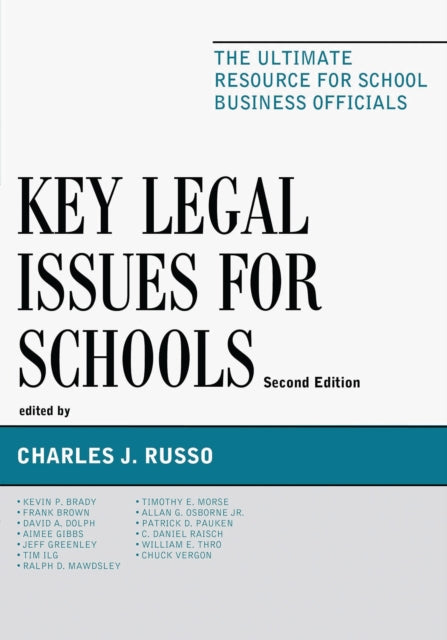 Book cover of: Key Legal Issues for Schools. By: Charles J. Russo