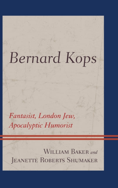 Book cover of: Bernard Kops. By: William Baker