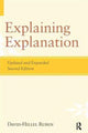 Book cover of: Explaining Explanation. By: David-Hillel Ruben
