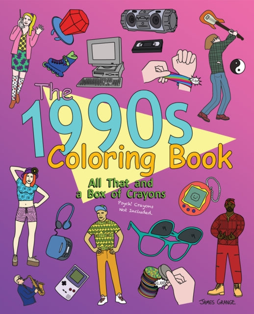 Book cover of: 1990s Coloring Book. By: James Grange