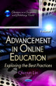 Book cover of: Advancement in Online Education. By: Qiuyun Lin