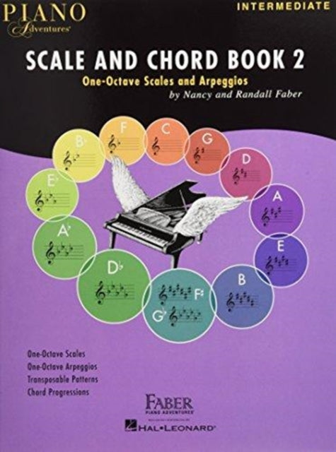 Book cover of: Piano Adventures Scale and Chord Book 2. By: Nancy Faber